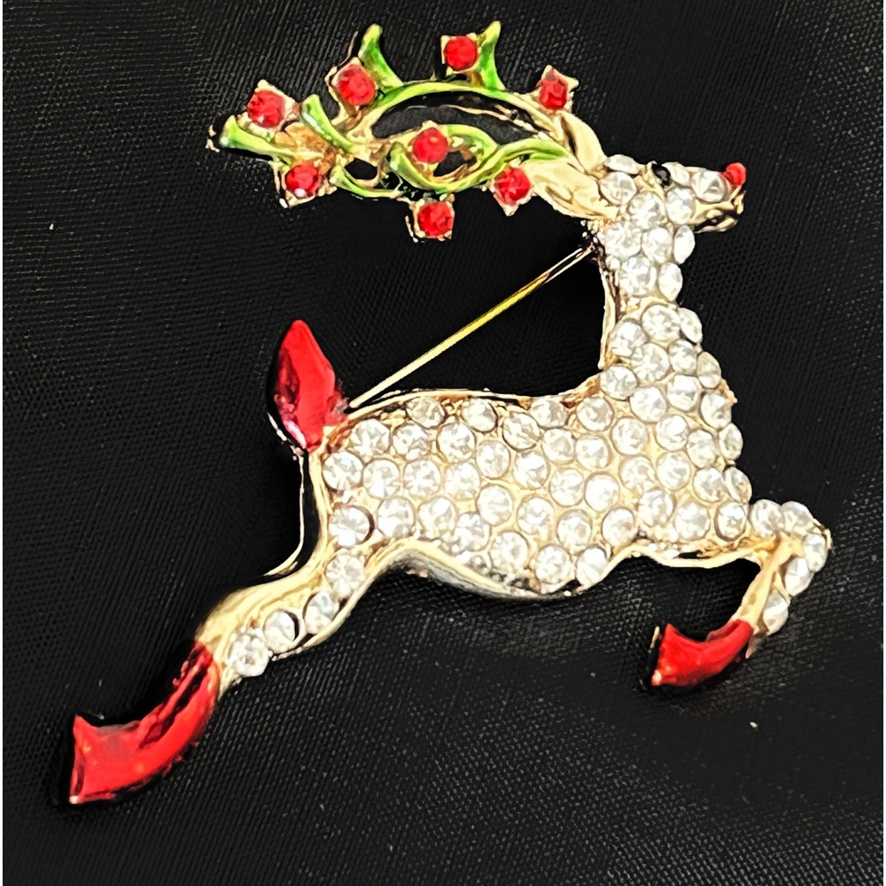 Christmas Deer Brooch-Brooches are Back 2024/2025